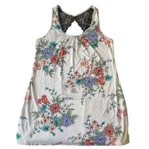 APT. 9 Women Sleepwear L White Floral Chemise Lace Sleeveless Stretch